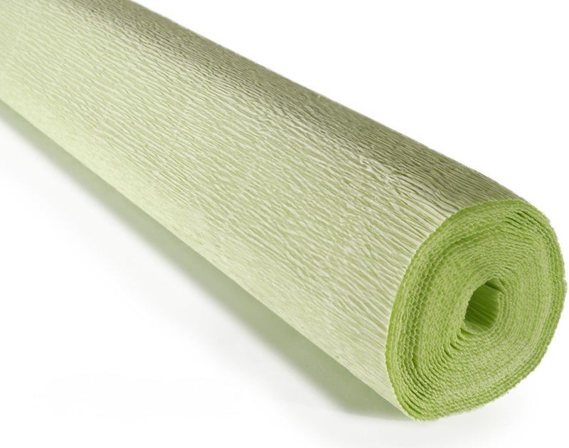 LCREATE LCREATE LCREATE Cartotecnica Rossi 140g 10 Inch Wide 8.2ft Long Italian Crepe Paper Rollfor Wedding Ceremony Various Large Festivals Decoration (Water Green（966）) - Image 1